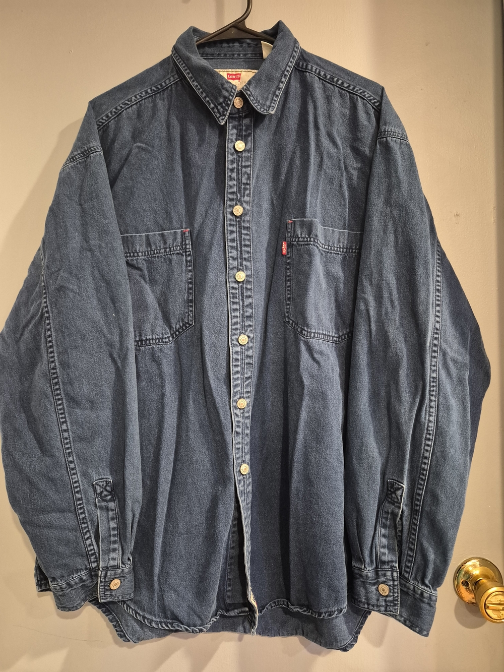 Vintage Levi's Cotton Denim Button-Down Shirt XL